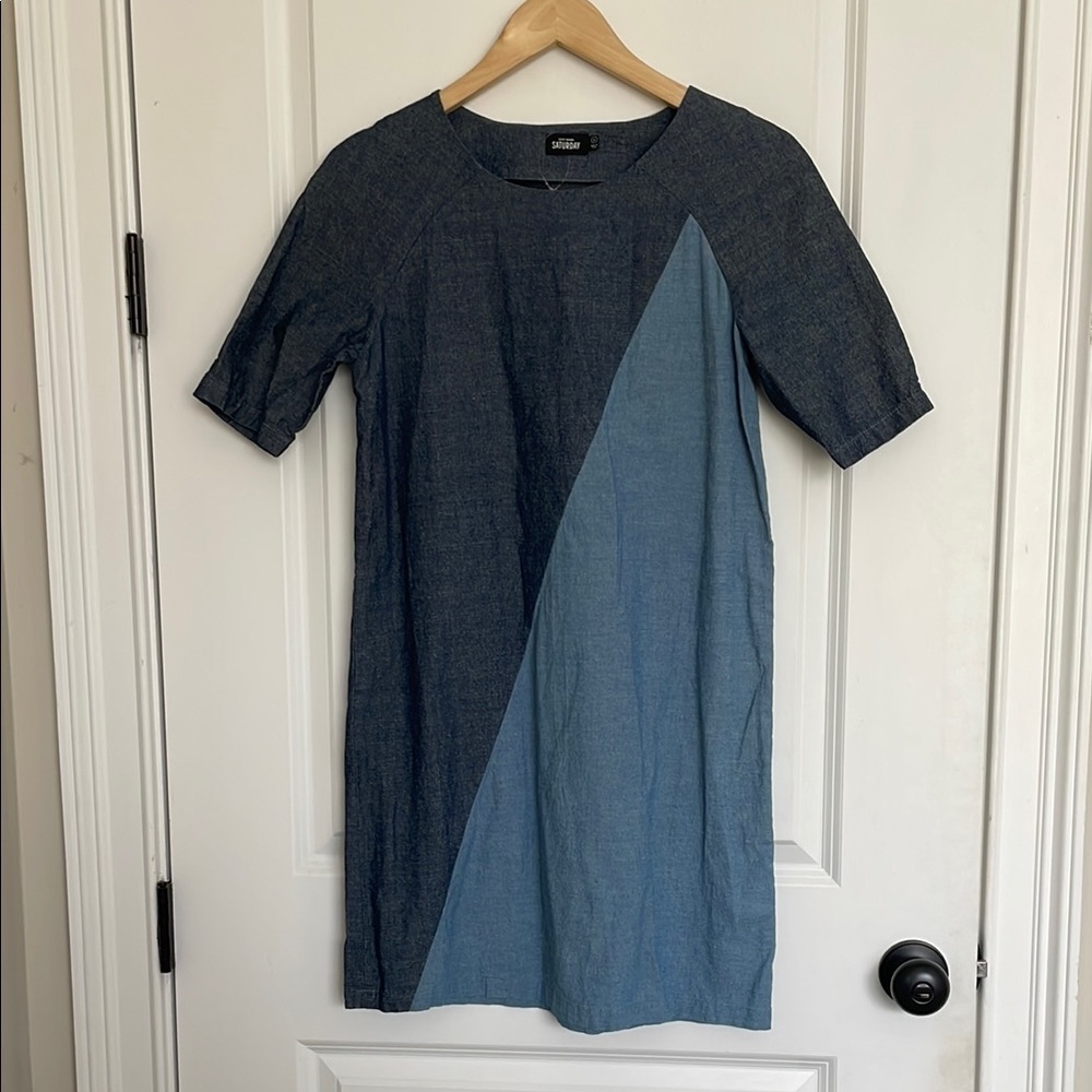 Kate Spade Saturday Women’s Denim Chambray Slip-on Dress Blue S